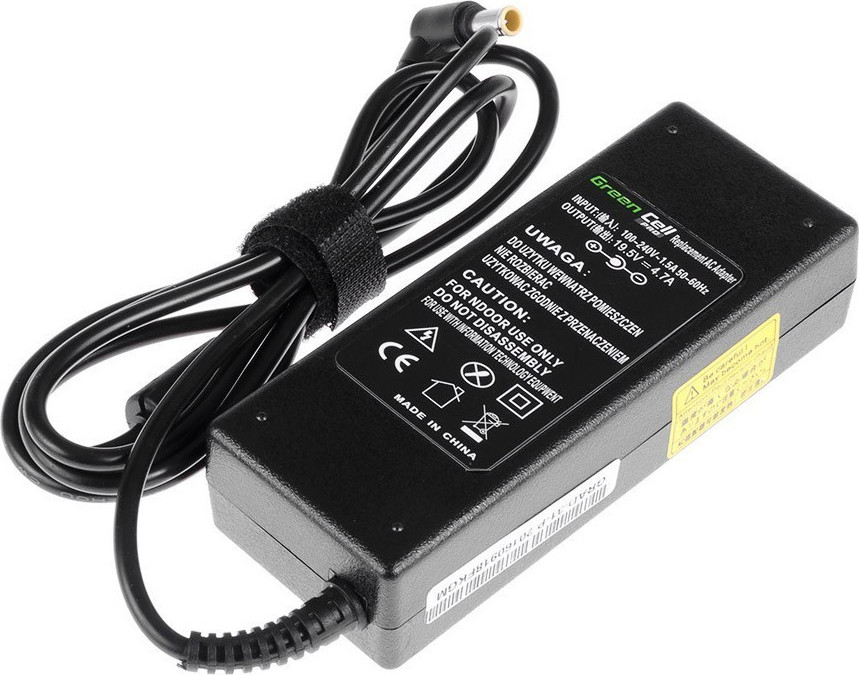 20200221162416_green_cell_ac_adapter_90w_ad31p Green Cell Φορτιστής Laptop 90W 19.5V 4.7A για Sony με Αποσπώμενο Καλώδιο Τροφοδοσίας - Image 1
