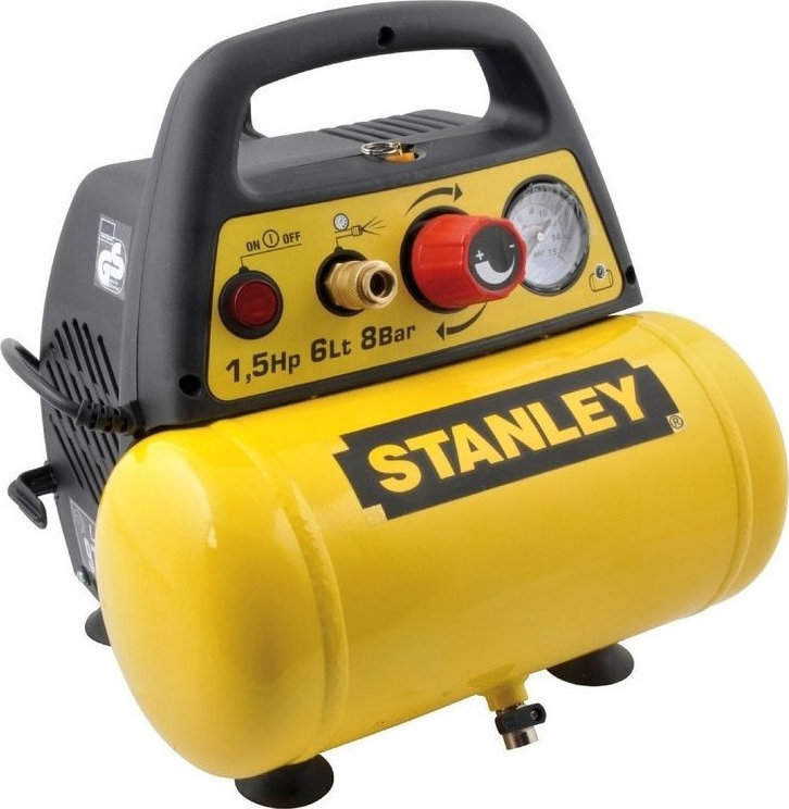 20200304165832_stanley_dn200_8_6_1_47hp_6lt Stanley DN200/8/6 Κομπρεσέρ Αέρος 1.47hp / 6lt - Image 1