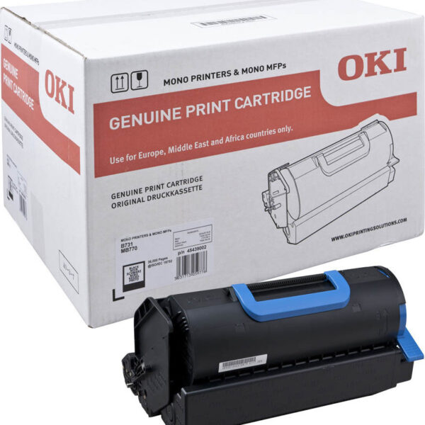 OKI 45439002 Γνήσιο Drum Laser Εκτυπωτή Μαύρο 36000 Σελίδων