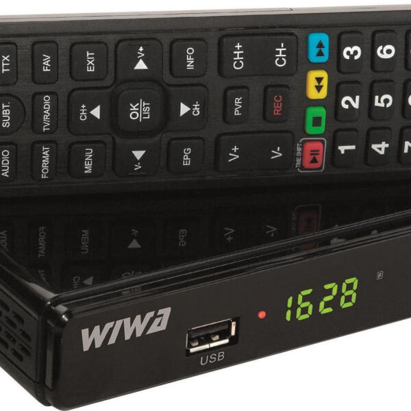 WIWA H.265 2790Z H.265 Maxx Ψηφιακός Δέκτης Mpeg-4 HD (720p) με Λειτουργία PVR (Εγγραφή σε USB) Σύνδεσεις SCART / USB