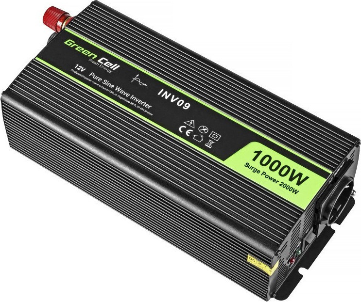 20200401115133_green_cell_inv09_12v_dc_220v_ac_1000w_2000w Green Cell Inverter Αυτοκινήτου Καθαρού Ημιτόνου 2000W για Μετατροπή 12V DC σε 230V AC με 1xUSB - Image 1