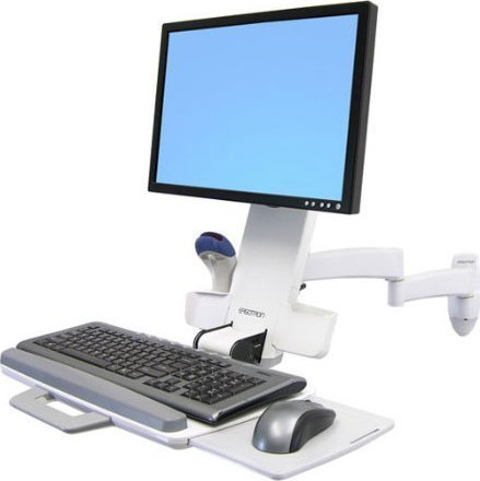 Ergotron 200 Series Επιτοίχια Βάση Οθόνης έως 24"