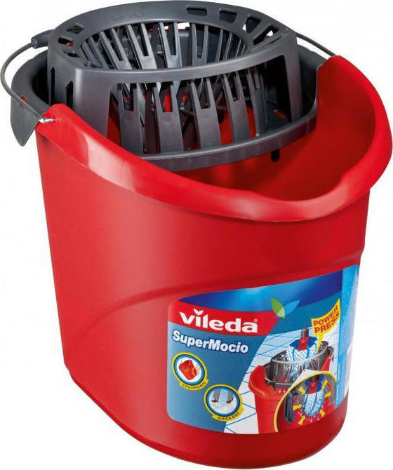 20200626124817_vileda_kouvas_me_stifti_supermocio Vileda Κουβάς με Στίφτη Πλαστικός SuperMocio Χωρητικότητας 10lt Κόκκινος - Image 1