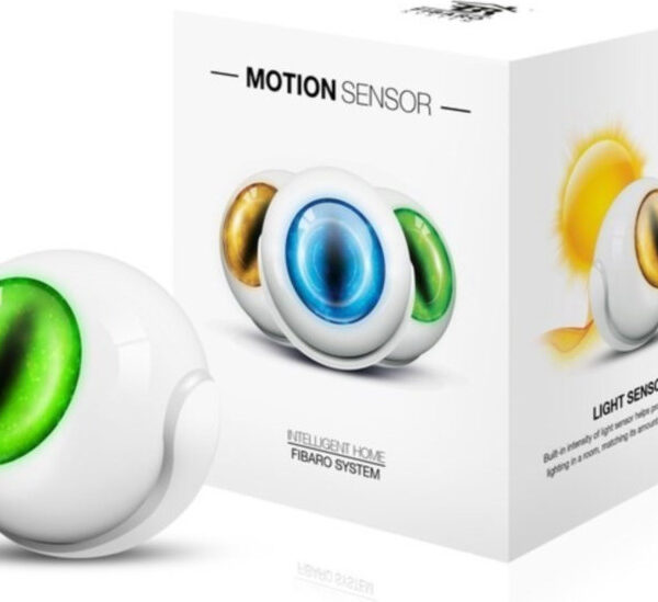 Fibaro Αισθητήρας Κίνησης PET Μπαταρίας Φωτός και Θερμοκρασίας σε Λευκό Χρώμα FGMS-001