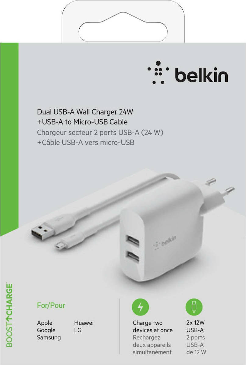Belkin WCE002vf1MWH 24W με Καλώδιο micro USB - Image 1