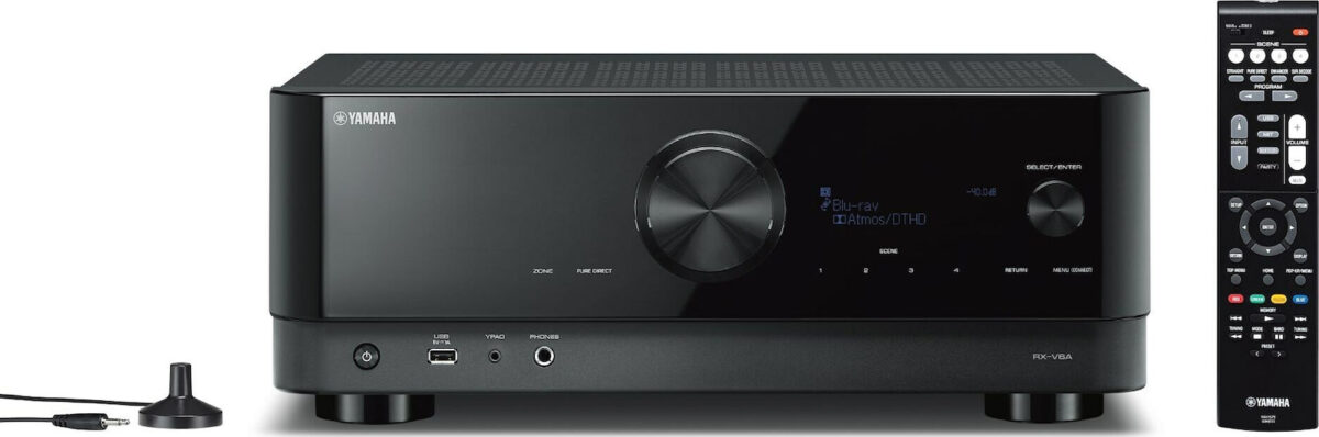 Yamaha RX-V6A Ραδιοενισχυτής Home Cinema 4K/8K 7.2 Καναλιών 100W/8Ω 160W/6Ω με HDR και Dolby Atmos Μαύρος - Image 1