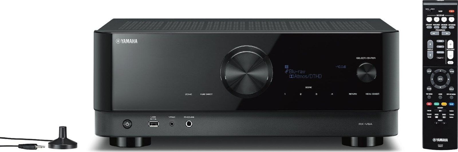 20200902120437_yamaha_rx_v6a_black Yamaha RX-V6A Ραδιοενισχυτής Home Cinema 4K/8K 7.2 Καναλιών 100W/8Ω 160W/6Ω με HDR και Dolby Atmos Μαύρος - Image 1