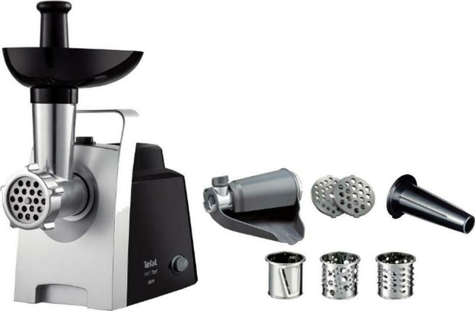 20200902182453_tefal_ne109838 Tefal Μηχανή Άλεσης Κιμά / Ντομάτας 1400W Ασημί - Image 1