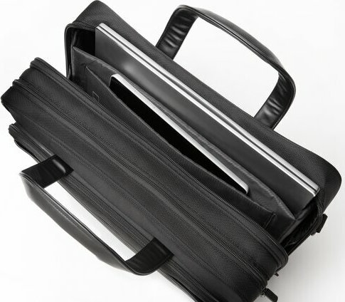 20200907115445_9b3c04f9 Kensington Contour 2.0 Briefcase Τσάντα Ώμου / Χειρός 15.6" Μαύρη - Image 5