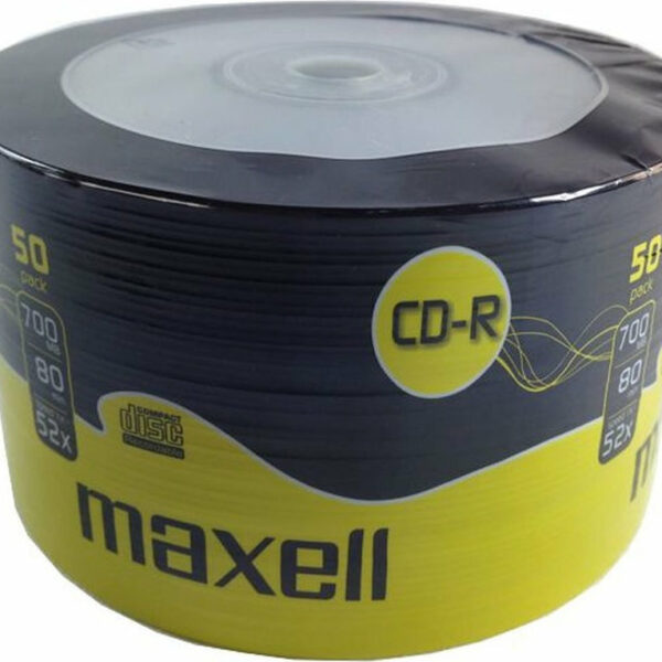 Maxell Εγγράψιμα CD-R 52x 700MB Cake Box 50τμχ
