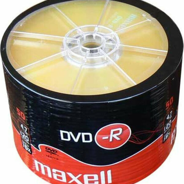 Maxell Εγγράψιμα DVD-R 16x 4.7GB Cake Box 50τμχ