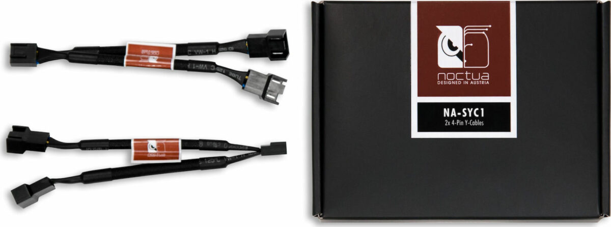 Noctua NA-SYC1 4-Pin pwm - 2x 4-Pin pwm Cable Μαύρο - Image 1