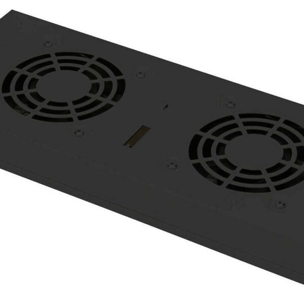 Digitus Ράφι με 2 Ανεμιστήρες για Rack 19" (51x5x28cm) Μαύρο
