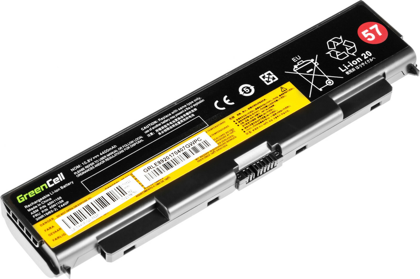 Green Cell Συμβατή Μπαταρία για Lenovo ThinkPad T440P/T540P/W540/W541 με 4400mAh