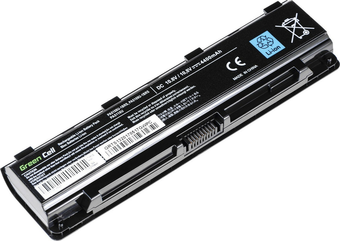 Green Cell Συμβατή Μπαταρία για Toshiba Satellite C50/C50D/C55/C55D με 4400mAh