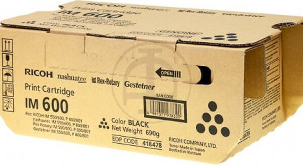 Ricoh IM 550F Γνήσιο Toner Laser Εκτυπωτή Μαύρο 24000 Σελίδων (418478)