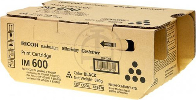 20201126164222_ricoh_im_550f_black_toner_418478 Ricoh IM 550F Γνήσιο Toner Laser Εκτυπωτή Μαύρο 24000 Σελίδων (418478) - Image 1