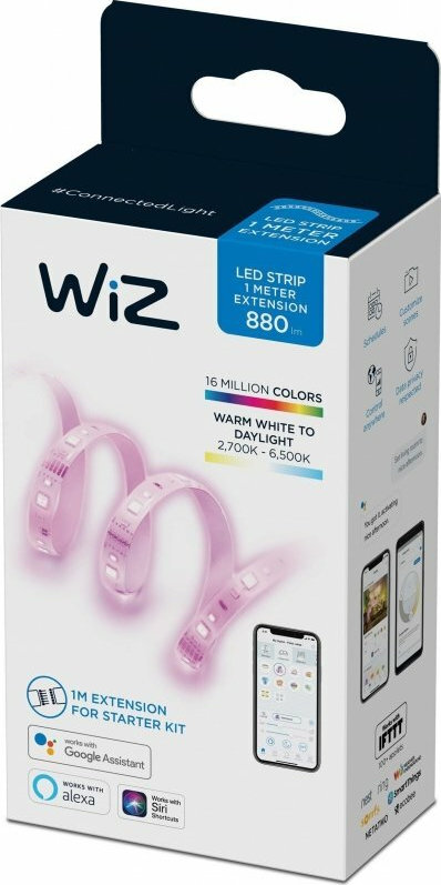 20201130145217_adiavrochi_tainia_led_12v_rgbw_1m_wiz_led_strip_extension WiZ Ταινία LED WiZ LED Strip Extension 12V Wi-Fi RGBW 1m - Image 1