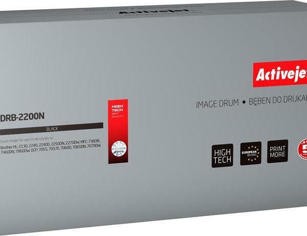 Active Jet Συμβατό Drum για Laser Εκτυπωτή Brother DR-2000 12000 Σελίδων Μαύρο
