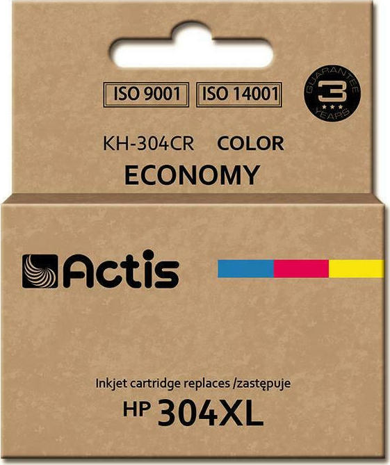 Actis Συμβατό Μελάνι Εκτυπωτή InkJet HP 304XL N9K07AE 18ml Πολλαπλό (Color)