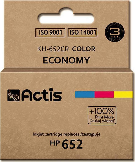 Actis Συμβατό Μελάνι Εκτυπωτή InkJet HP 652 F6V24AE 15ml Πολλαπλό (Color)