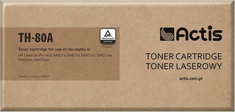Actis Συμβατό Toner για Laser Εκτυπωτή HP 80A CF280A 2700 Σελίδων Μαύρο
