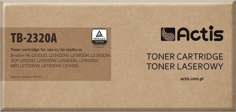 Actis Συμβατό Toner για Laser Εκτυπωτή Brother TN-2320 2600 Σελίδων Μαύρο