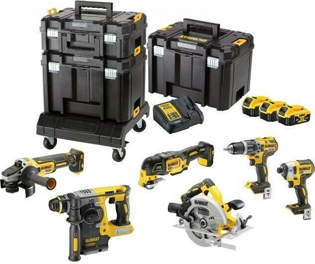 20201218153514_15864799 Dewalt Σετ Δισκοπρίονο, Δραπανοκατσάβιδο, Παλμικό Κατσαβίδι, Σέγα & Φακός - Image 2