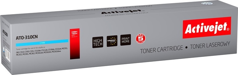 Active Jet Συμβατό Toner για Laser Εκτυπωτή OKI 44469706 2000 Σελίδων Κυανό