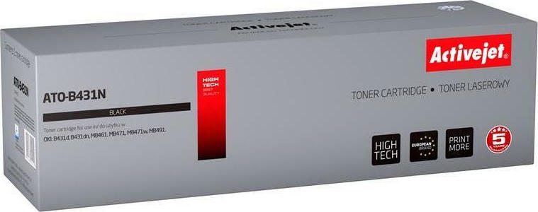 Active Jet Συμβατό Toner για Laser Εκτυπωτή OKI 44574902 10000 Σελίδων Μαύρο