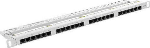 Lanberg Patch Panel για Rack 1U 19" 24 Θυρών cat6 Γκρι