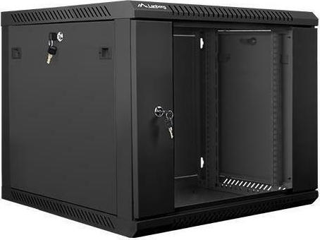 Lanberg Επιτοίχια Καμπίνα Rack 9U 60x55x51.23cm Μαύρο WF01-6609-10B