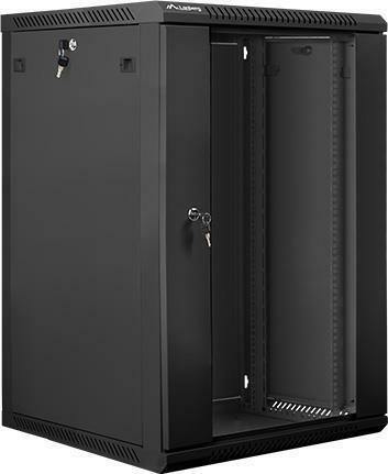 Lanberg Επιτοίχια Καμπίνα Rack 18U 60x60x90.7cm Μαύρο WF01-6618-10B