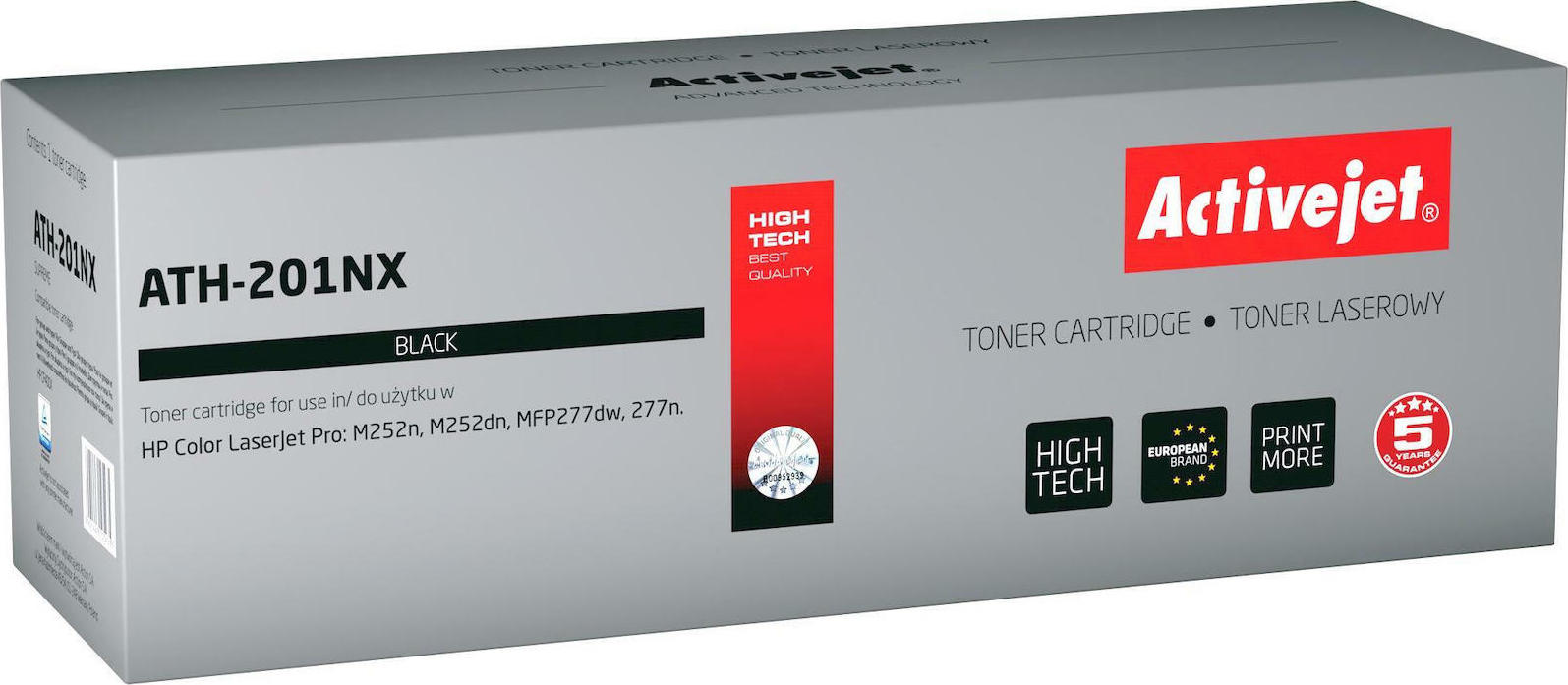 Active Jet Συμβατό Toner για Laser Εκτυπωτή HP 201X CF400X 2800 Σελίδων Μαύρο