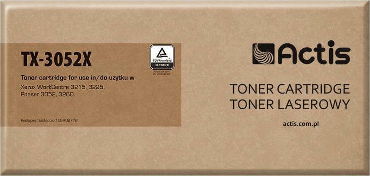 Actis Συμβατό Toner για Laser Εκτυπωτή Xerox 106R02778 3000 Σελίδων Μαύρο