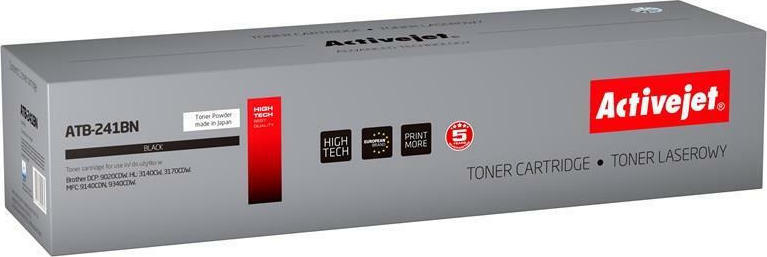 Active Jet Συμβατό Toner για Laser Εκτυπωτή Brother TN-241BK 2500 Σελίδων Μαύρο