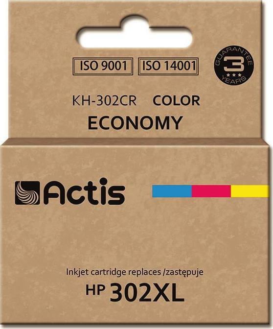 Actis Συμβατό Μελάνι Εκτυπωτή InkJet HP 302XL F6U67AE 21ml Πολλαπλό (Color) - Image 1