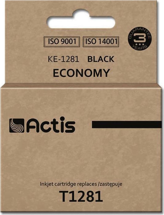 Actis Συμβατό Μελάνι Εκτυπωτή InkJet Epson T1281 15ml Μαύρο