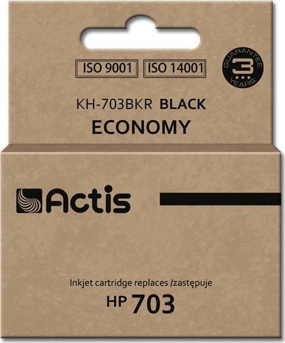 Actis Συμβατό Μελάνι Εκτυπωτή InkJet HP 703 CD887AE 15ml Μαύρο