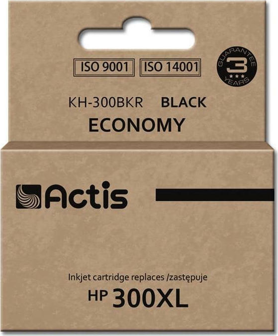 Actis Συμβατό Μελάνι Εκτυπωτή InkJet HP 300XL CC641EE 20ml Μαύρο