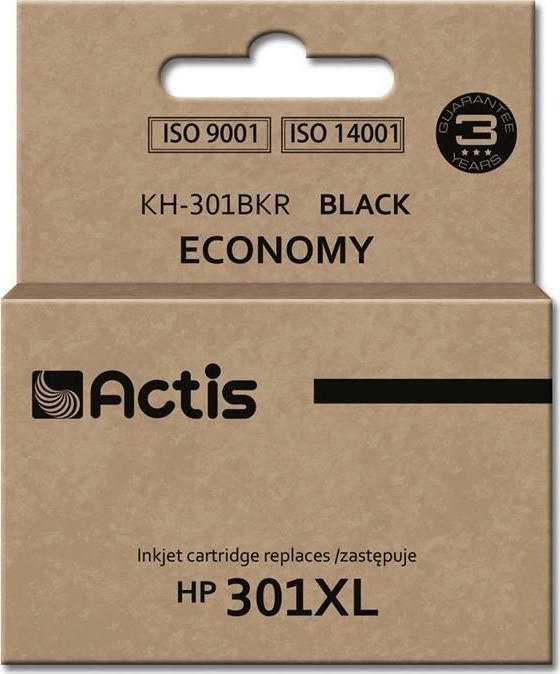 Actis Συμβατό Μελάνι Εκτυπωτή InkJet HP 301XL CH563EE 20ml Μαύρο