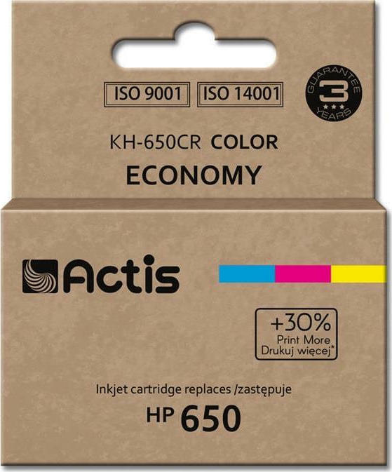 Actis Συμβατό Μελάνι Εκτυπωτή InkJet HP 650 CZ102AE 18ml Πολλαπλό (Color)