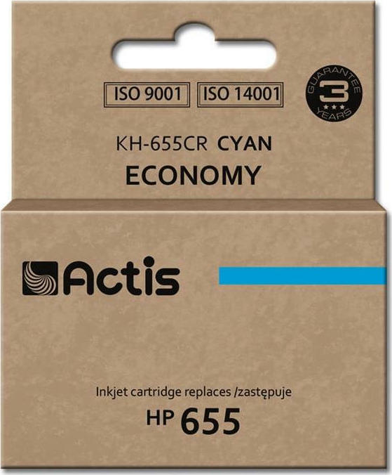 Actis Συμβατό Μελάνι Εκτυπωτή InkJet HP 655 CZ110AE 12ml Κυανό