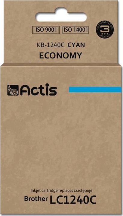 Actis Συμβατό Μελάνι Εκτυπωτή InkJet Brother LC1240C 19ml Κυανό