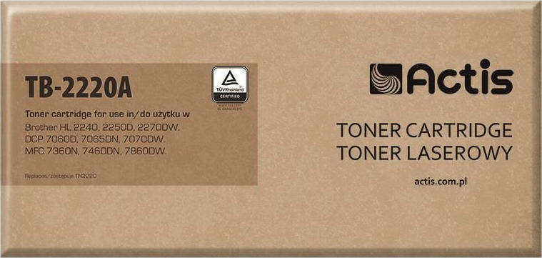 Actis Συμβατό Toner για Laser Εκτυπωτή Brother TN-2220 2600 Σελίδων Μαύρο