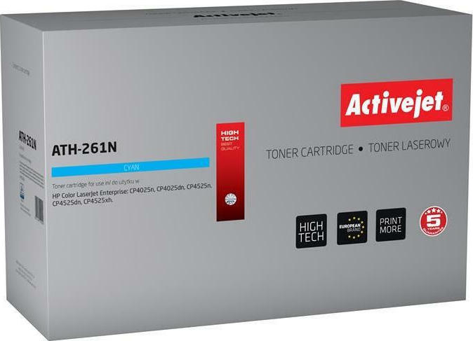 Active Jet Συμβατό Toner για Laser Εκτυπωτή HP 648A CE261A 11000 Σελίδων Κυανό