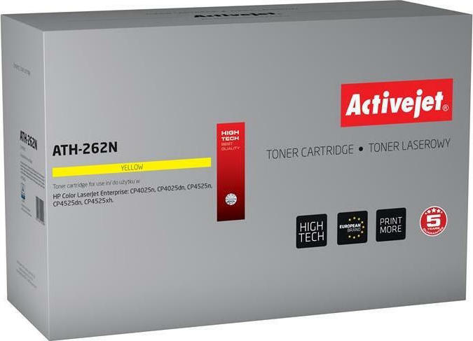 Active Jet Συμβατό Toner για Laser Εκτυπωτή HP 648A CE262A 11000 Σελίδων Κίτρινο