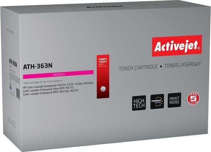 Active Jet Συμβατό Toner για Laser Εκτυπωτή HP 508A CF363A 5000 Σελίδων Ματζέντα
