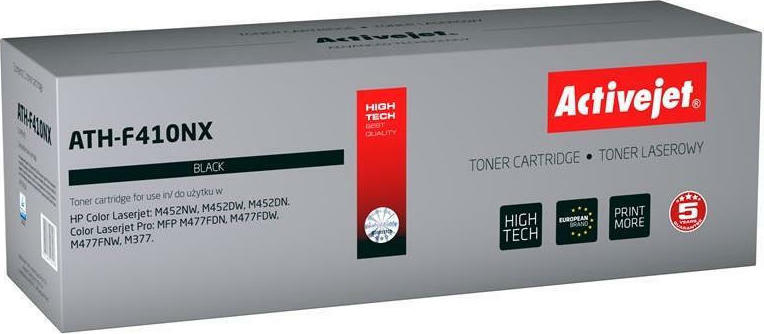 Active Jet Συμβατό Toner για Laser Εκτυπωτή HP 410X CF410X 6500 Σελίδων Μαύρο