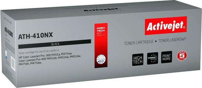 Active Jet Συμβατό Toner για Laser Εκτυπωτή HP 305X CE410X 4000 Σελίδων Μαύρο